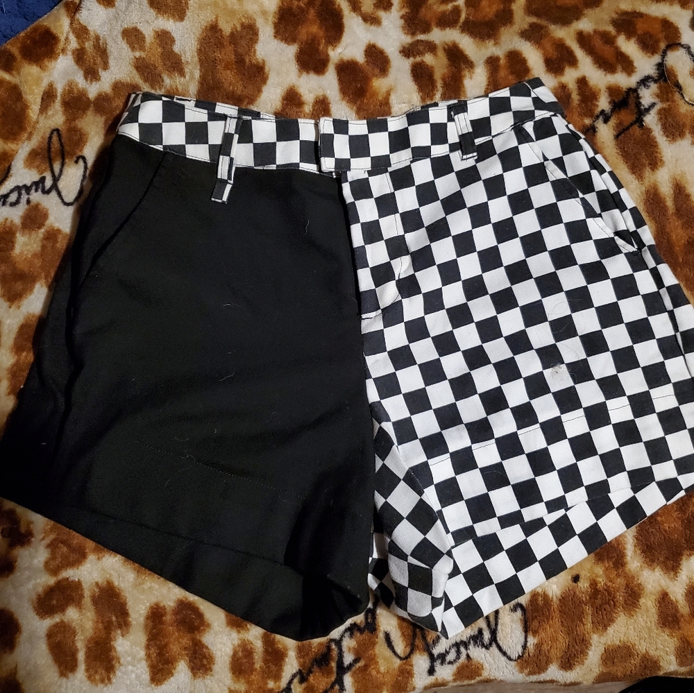 Split color shorts